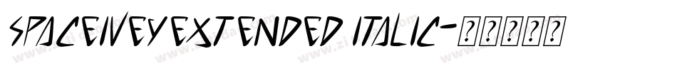SpaceIveyExtended Italic字体转换